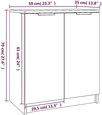 vidaXL Shoe Cabinet Hallway Shoe Storage Rack Cupboard Organiser Shelf Stand Holder Storage Unit Hall Cabinet High Gloss White Engineered Wood