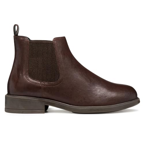 Geox Femme D Catria Bottines à la Cheville, Marron foncé, 38 EU