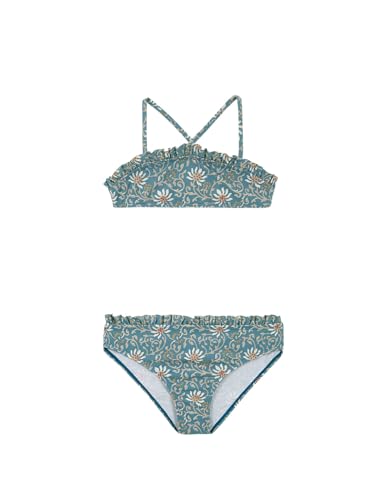 Gocco Bikini Estampado Flores, Bikini Fille, Azul Pato,
