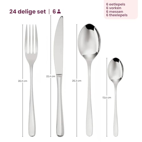 SAMBONET - 24 sztuk Us_ugi monoblok PVD Champagne Taste