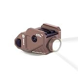 Viridian New CTL FDE Pistol Light, 525 Lumen, Universal Rail Mounted Tactical Weapon Flashlight, Rechargable, Instant-On, FDE