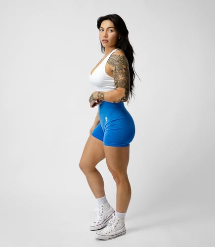 Image of Gymreapers Infinity Seamless Workout Shorts High Waist Biker Shorts for Women Athletic Gym Running Pilates Yoga Sport Short