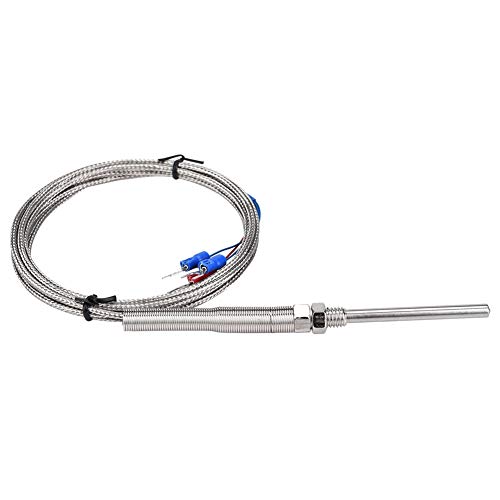 M8 Thread PT100 Platinum, pt100 pt100 classe um fio Resistor Termopar 50mm Sonda Sensor de Temperatu