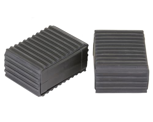 ALTALINE Bicycle Block Pedals with Rubber Pedal Extender, Multiple Colors (All Black)