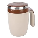 Licuadora automática de 12 oz, batidora eléctrica no tóxica eléctrica de acero inoxidable con tapa para bebidas de...