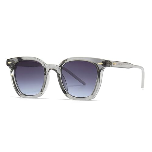 Lunettes de soleil vintage à rivets punk aux finitions soignées et verres dégradés de haute qualité
