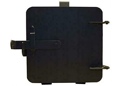 QLS Räucherei Räucherofen Feuerstelle Feuerkammer Trockenanlage mit Luftregulierung aus Gusseisen mit Offenrost 20 x 20 x 25 cm-7