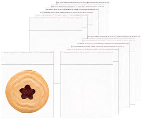 Clear Cookie Bags,Self Sealing Cellophane Bags,4x6 Inches 200 Pcs Resealable Cellophane Bags Self Adhesive Small Clear Bags Packaging Cookies Favors