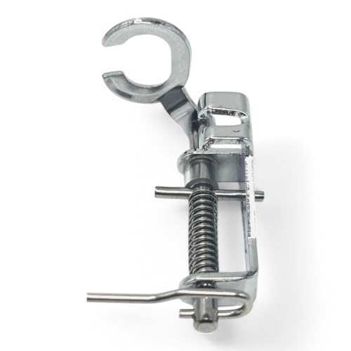 Image of ZENITH Metal Darning Open Mouth Pressure Foot Snap on Type for Automatic Electric Low Shank Sewing Machines Suitable for Usha Janome Brother Singer etc Steel Finish (Metal Darning Open Mouth)