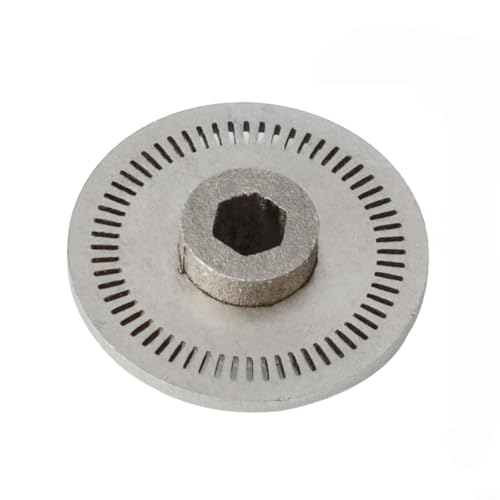 Glomc Simulador de codificador óptico de 30 ranuras/60 ranuras de repuesto en acero inoxidable 304, para un control preciso de carreras, compatible con Logitech G25/G27 (60 ranuras)