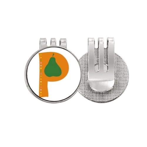 Marqueur de golf mignon poire avec pince chapeau aimantée une idée cadeau idéale
