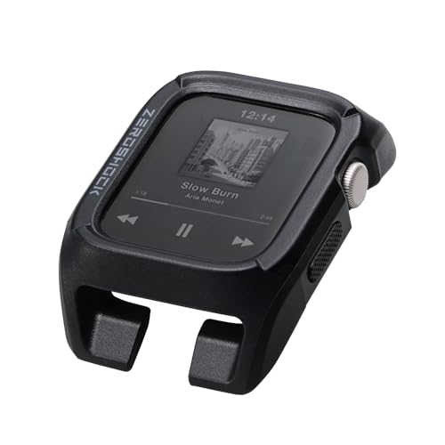 エレコム Apple Watch 保護ケース 44mm [Apple Watch SE3/SE2/SE 対応] ZEROSHCK バンパー ポリカ―ボネート素材 TPU素材 デュアルストラクチャー ブラック AW-25DFCZEROBK