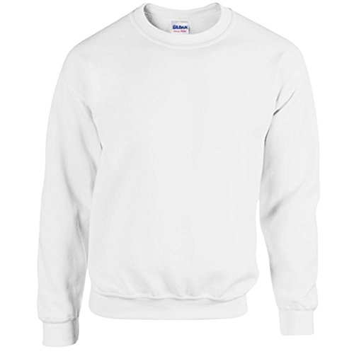 Preisvergleich Produktbild Gildan Heavy Blend Erwachsenen Crewneck Sweatshirt 18000 M, White