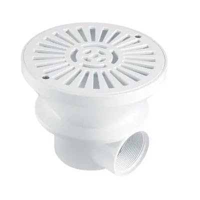 Bonde de fond sumidero Fluidra circulaire en ABS beige de 2 pouces
