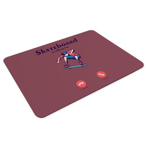 Sets de table grand format 39,5x28,5 cm rouge imprimé skateboard