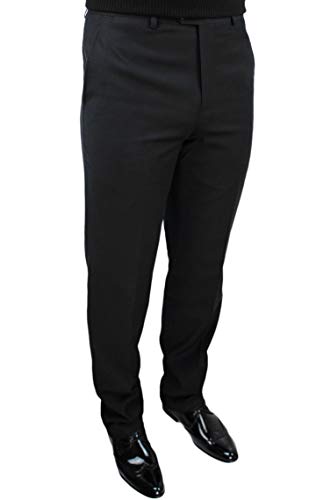 Pantalon homme classe couture noir classique élégant Evoga taille 52