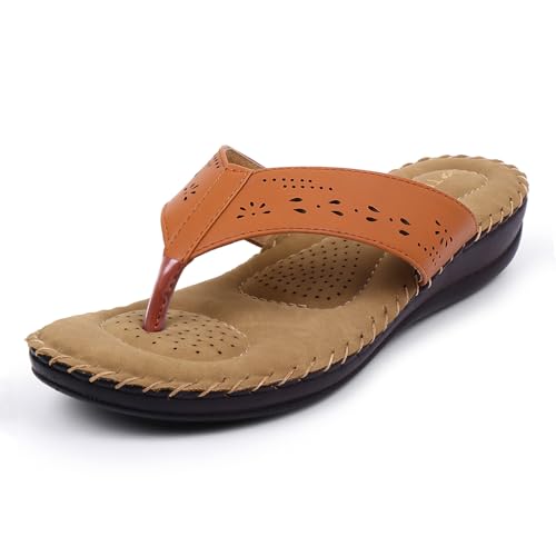 Image of TRASE Slippers for Women Stylish Flat | Comfortable Orthopedic Soft Chappals | Lightweight Ortho Footwear for Ladies