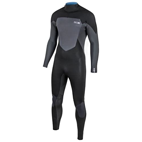 Prolimit - Fusion Steamer Backzip GBS 4/3 mm, traje de neopreno negro, windsurf, kitesurf (hombre), talla: L