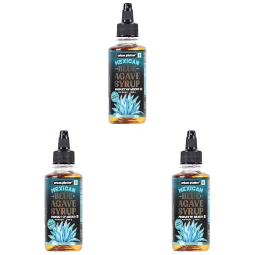 Image of Urban Platter Mexican Blue Agave Syrup, 300g (Plant-Based Sweetener, Refined Sugar Alternative, Easy to Mix in Hot & Cold Recipes) (Pack of 3)