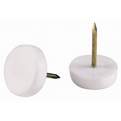 SHEPHERD HDWE PROD 19143 4 Pack 5/8" White Plastic Base Nail Glide