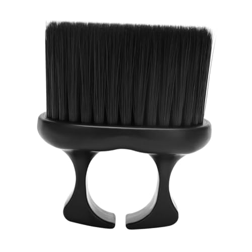 TOBBOMEY Multi-function Barber Knuckle Brush Razor Cleaning Brush for Men's Beard Mustache Grooming Bristle Beard Brush for Men