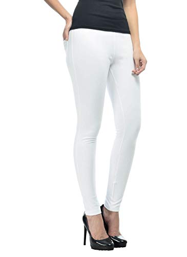 Image of Frenchtrendz Women's Skinny Fit Mid Rise Stretchable Cotton Spandex Jegging Pull On (XS-4XL)