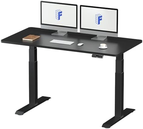 （09:00時点） FLEXISPOT スタンディングデスク 電動式昇降デスク 高さ調節 メーカー5年保証 パソコンデスク E7セット (足ブラック＋天板ブラック)