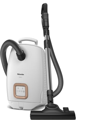 Miele Guard L1 Allergy Bagged Cylinder Vacuum Cleaner with Comfortable Handle Control, HEPA AirClean Filter, AllTeQ Universal Floorhead, LED Display Panel, in Brilliant White