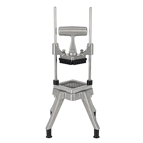 Picadora comercial de alimentos de 20x47cm, picadora de verduras y frutas, picadora de patatas fritas, picadora de verduras, cortadora de rejilla de corte con 3 cuchillas Cover