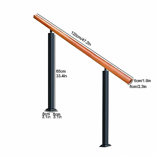 Main courante à angle réglable Bianco : rampe design pour 2 à 3 marches - 3