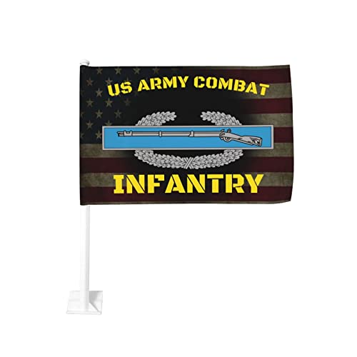 Us Army Combat Infantry Badge 100% Polyester Fabric With Printing For Indoor Outdoor Decoration
