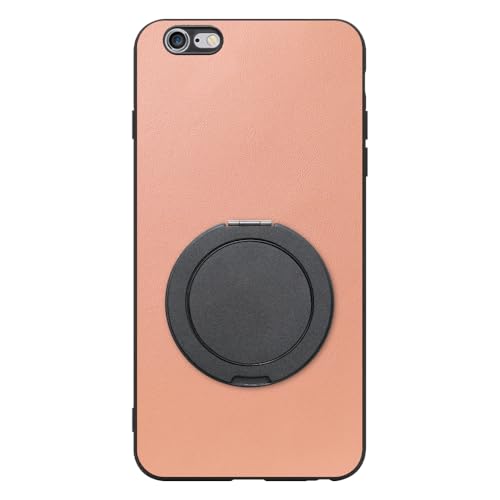 LOOF RING-SHELL �{�v ���U�[ �X�}�z�����O �X�}�z�P�[�X for iPhone 6 Plus / 6s Plus �p �P�[�X �J�o�[ �����O �����O�t�� �X�g���b�v�z�[�� �X�^���h �����h�~ �V���v�� �ϏՌ� ���^ �y�� leather [