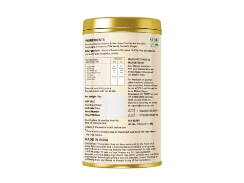 Image of COFFEECURRY Slim Coffee Tin Can (65 Grams) - Helps with Weight Management and a Slimmer Body | Premium Arabica Coffee Powder