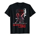 Star Wars Maul Shadow Lord Bold Cyber Text Looming Face T-Shirt