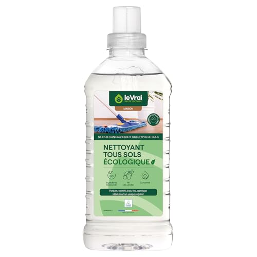 LE VRAI PROFESSIONNEL - Nettoyant tous sols écologique - Multi surfaces - Parfum Pin des Landes - Fabrication Française - Flacon 1 L