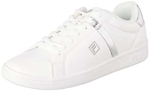 Fila Crosscourt 2 F Low WMN, Basket Femme, White-Silver, 39 EU