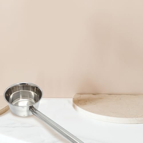 Cucharón de acero inoxidable duradero con mango largo para un servicio elegante y resistente 6