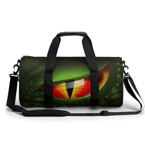 Sac de voyage dragon vert pour camping et randonnée en pleine nature