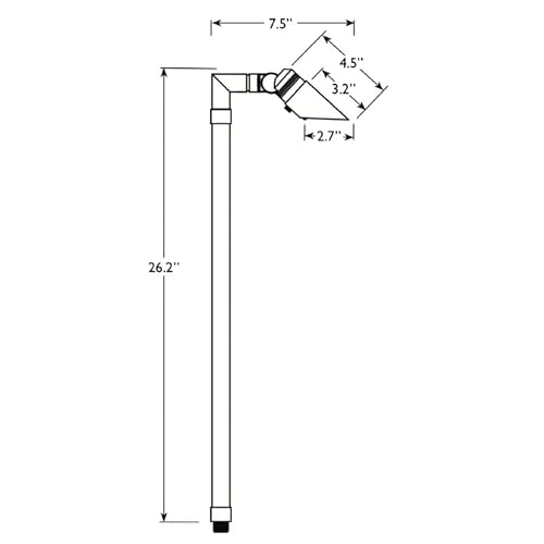 Volt Innovator 12V Adjustable Cast Brass Path Light (Bronze) #TOP5