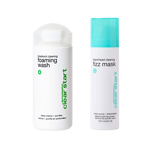 Dermalogica Clear Start Breakout Clearing Foaming Wash + Blackhead Clearing Fizz Mask