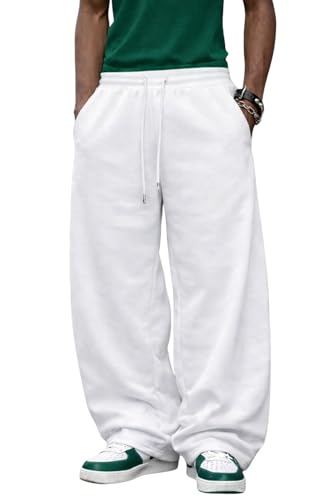 Image of Rockwell Men's Baggy Sweatpants | Cotton Terry Relaxed Fit Joggers for Men | Oversized Streetwear Track Pants | Casual Gym & Everyday Wear| 007