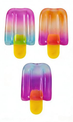 Nee doh Ice Cream Squeeze Stress Relief Toy, Summer Sensory Stress Reduction, Anxiety Relief, Suitable for Everyone, Pack of 3