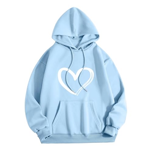 HOOUDO Sonderangebote Schnäppchen BE THE Light Lässiges Langarm-Kapuzenpullover für Damen Pro Funktionsshirt Herren Sweatjacke Mit Rueckenprint Damen Kuschelige Pullover Da Sale Angebote Bestellung