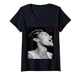 Womens Billie Holiday V-Neck T-Shirt