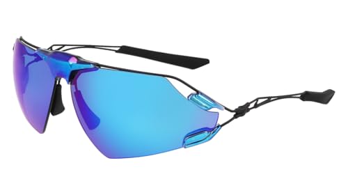 NIKE Brille Größe 76 mm Blau, Blau Mirror, Eye SIZE: 76 BRIDGE: 05 Horizontal MEASUREMENT: 76 Vertical MEASUREMENT: 47 1