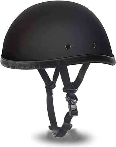 Casque à calotte pour cyclomoteur et chopper équipé de lunettes de style vintage