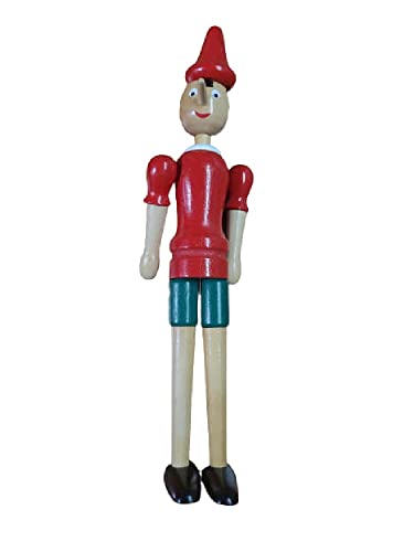 Marionnette sans fil en bois 34 cm pour créer un théâtre enfant