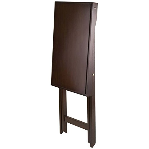 Pemberly Row Transitional Wood Folding Butler Table With Serving Tray In Walnut #TOP6