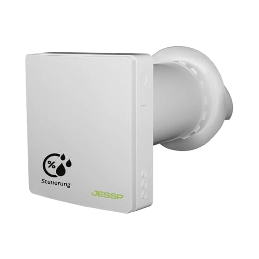 JESSP Eco Smart DZ - Sistema de ventilación, control de humedad, 97% recuperación de calor, F7 filtro, 160 mm diámetro, 60 m³/h, silencioso, 11,2 dB