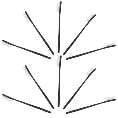 ULTECHNOVO Double-Ended Mini Cleaning Brush Set, Metal Surface Small Detailing Brush for Multi-Use Parts Cleaning, 10pcs Crevice Scrubber for Kitchen, Electronics, and Household Maintenance
